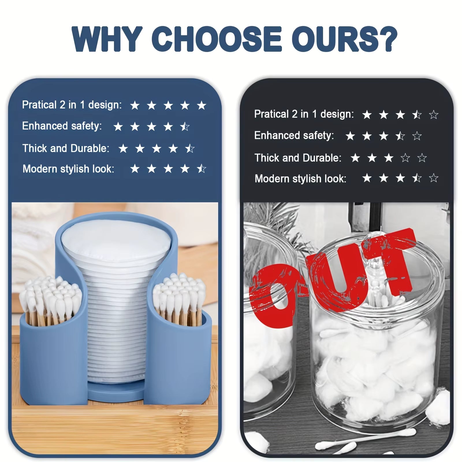 Cotton Pad QTips Holder