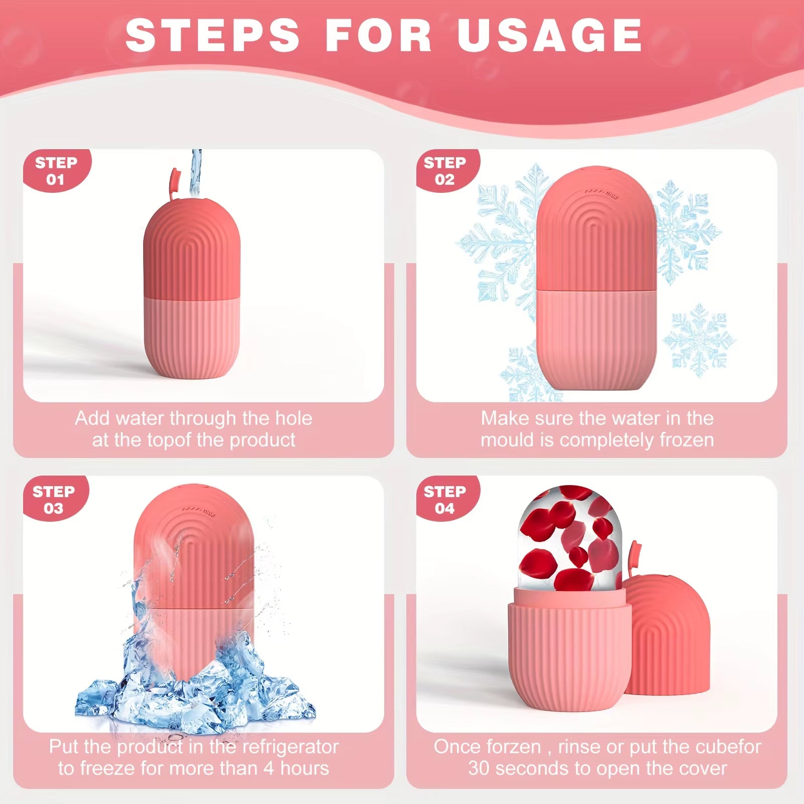 Beauty Ice Cube Silicone Trays