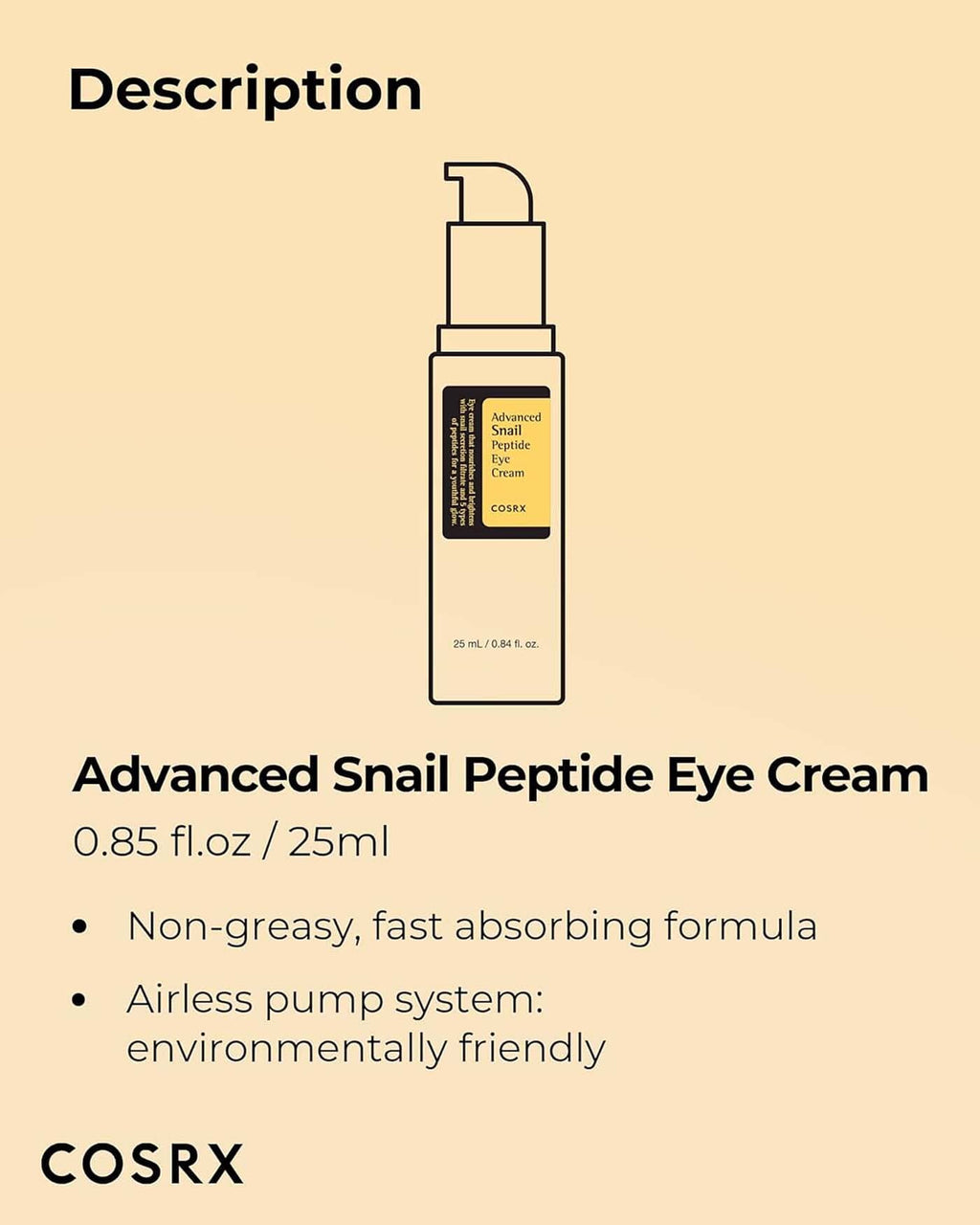Advanced Snail Peptide Eye Cream Eye cream COSRX 