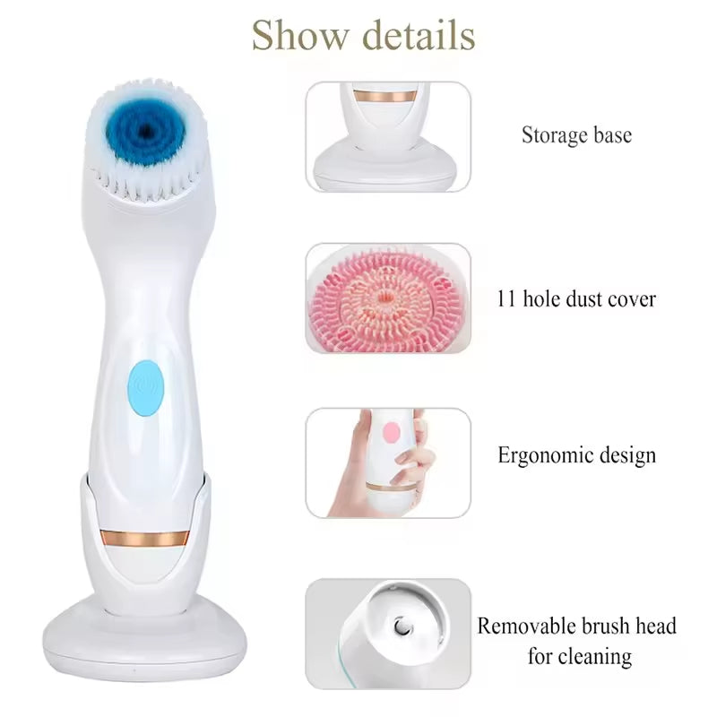 Ultrasonic Cleansing Brush 3-In-1