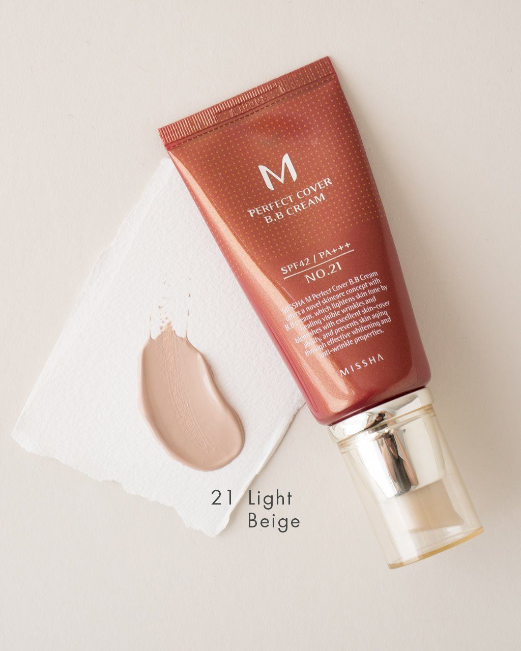 MISSHA Perfect Cover BB Cream SPF 42 PA+++ - 21 Light Beige